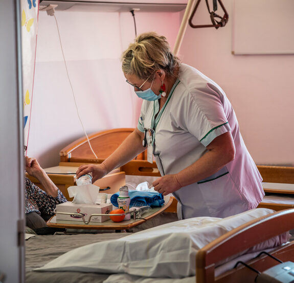 Noël à l’Hôpital de La Bassée.